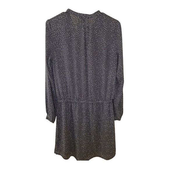 Hilary Radley Black White Polka Dot Printed Tunic Dress Sz Small - Picture 2 of 7